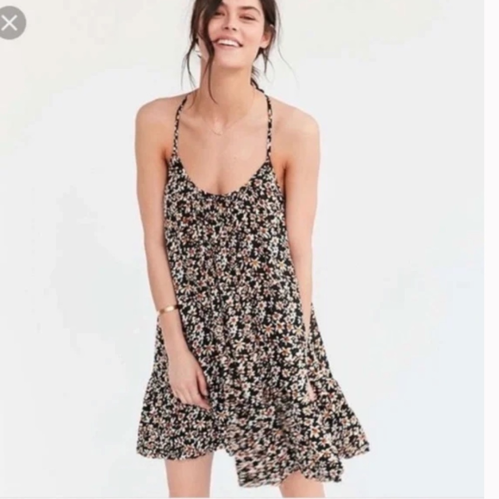 Daisy Flower Sundress Sun Dress Summer Floral Boho Festival Chic Hipster Dress